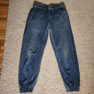 rag & bone miramar joggers Trompe L'oeil Denim Print Sweatpant Cotton pull on XS